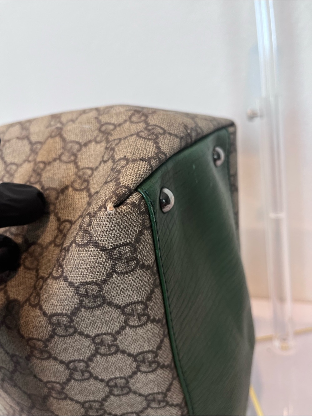 GUCCI GG SUPREME CANVAS LARGE TOTE. - Picture 11 of 14